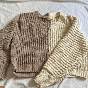 altard state two toned sweater size medium